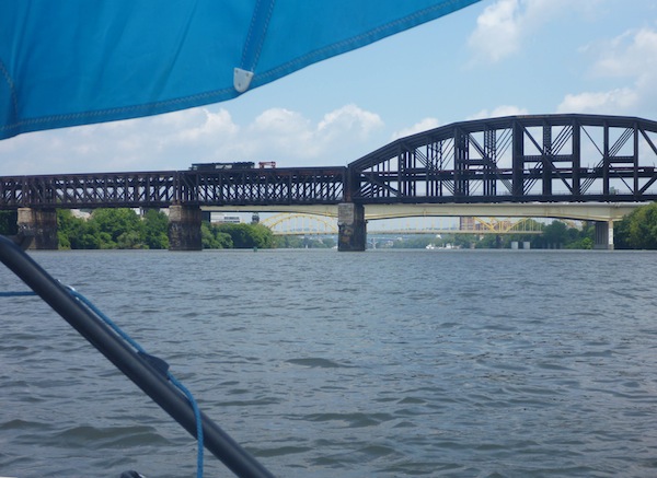 train on bridge