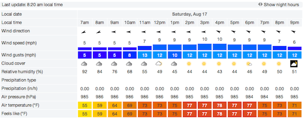 weather forecast