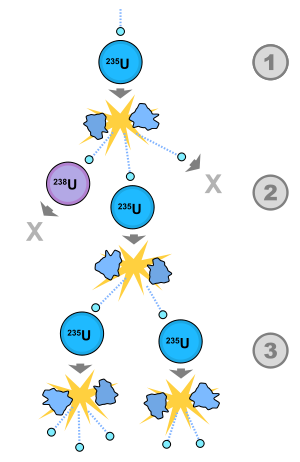 Fission chain reaction