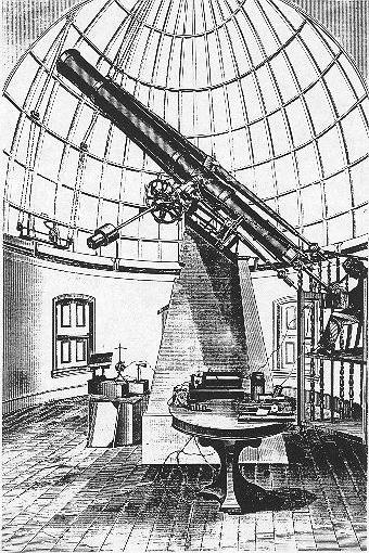 1871 drawing of the Fitz Refractor