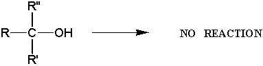 R3-COH -> no rxn