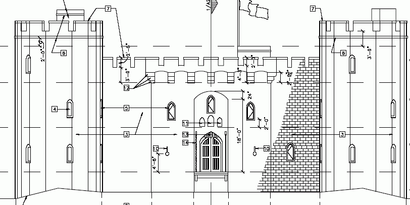 castle grid blueprints