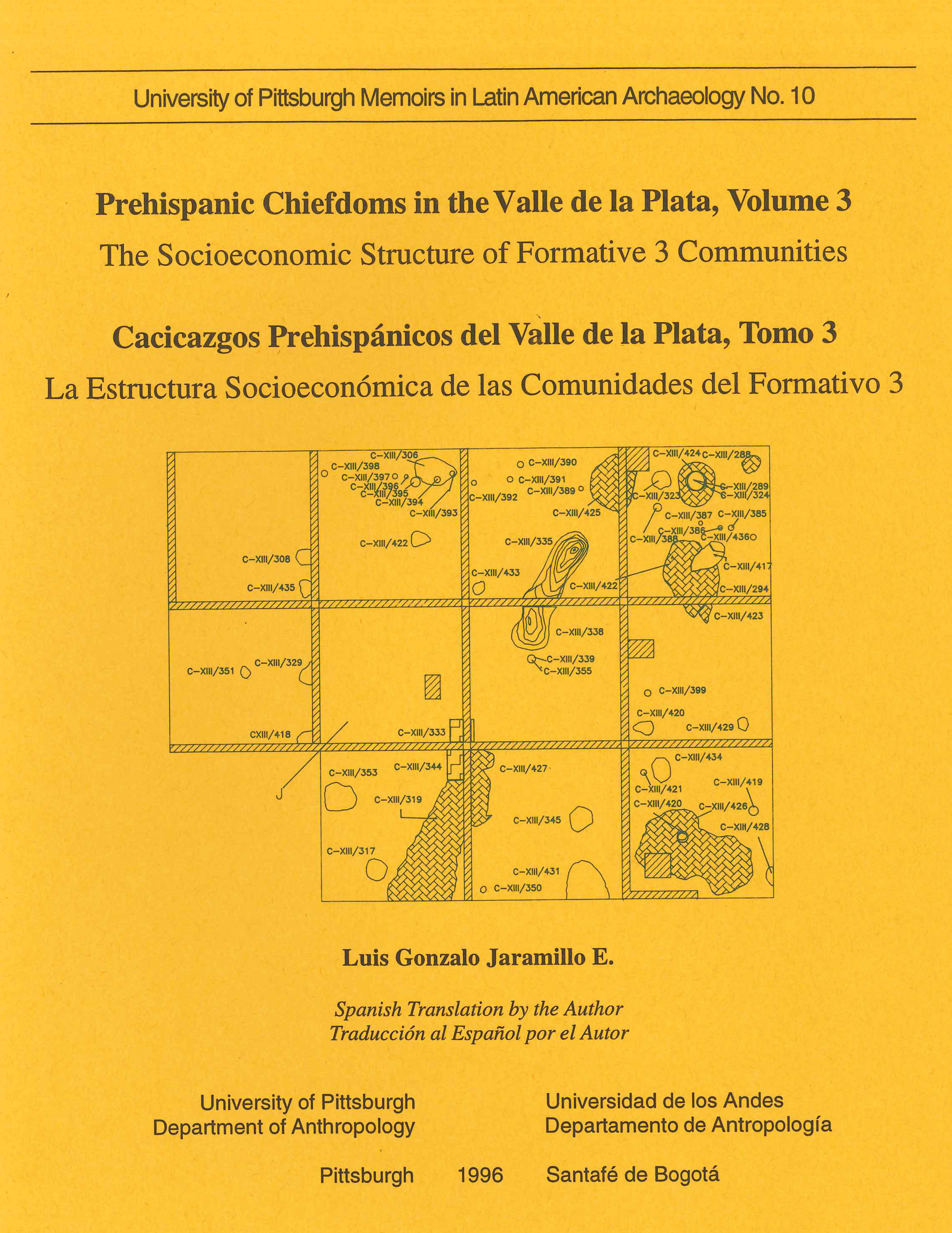 Regional archaeology, Fúquene and Susa valleys, cover