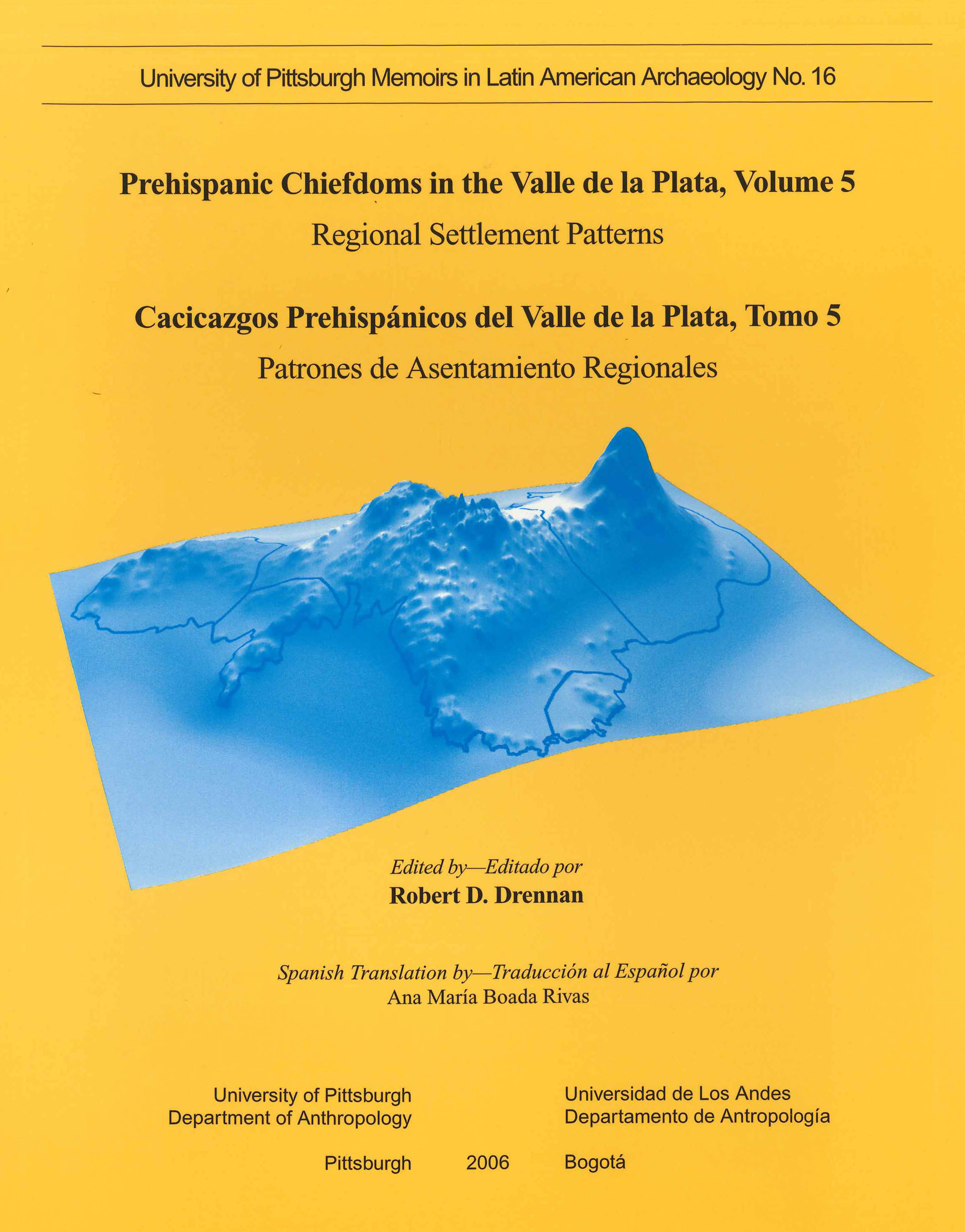 La Plata Chiefdoms, volume 5 cover
