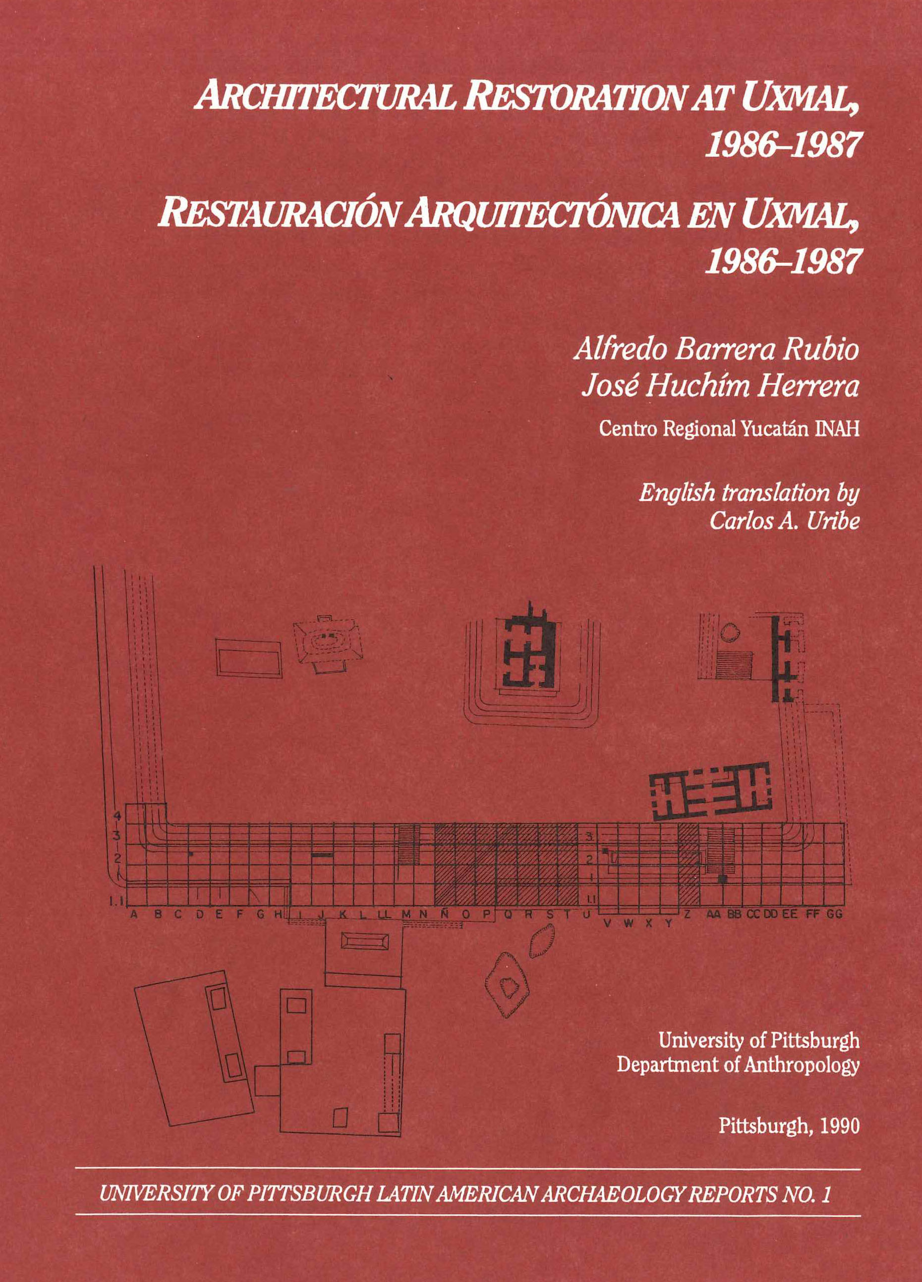 Uxmal architectural restoration, report 1 cover