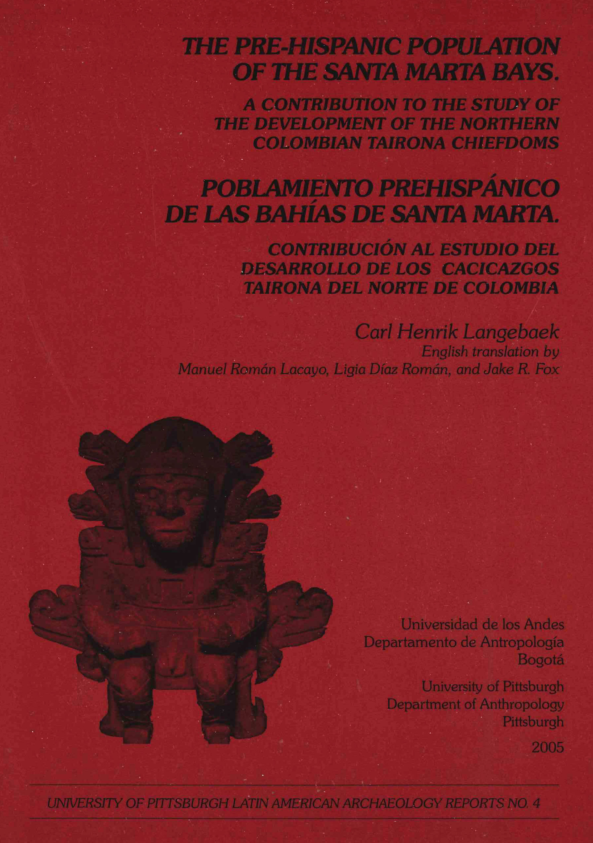 Prehispanic population of Santa Marta Bays, report 4 cover