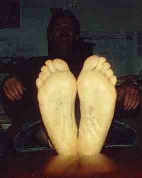 McDermott's feet after the walk
