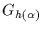 $G_{h(\alpha )}$