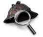 hat & magnifying glass picture