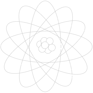 Atom that spontaneously decays.