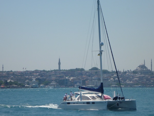 Sailboat on Bosphorus