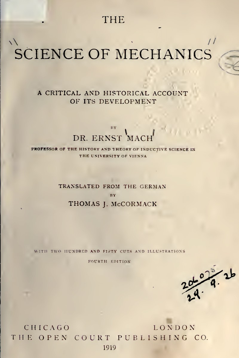 Mach mechanics cover