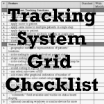 Tracking System Grid Checklist