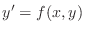 $\displaystyle y'=f(x,y)$