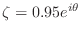 $ \zeta=0.95e^{i\theta}$