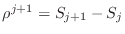 $ \rho^{j+1}=S_{j+1}-S_{j}$