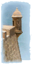 Image of watchtower on El Morro, P.R.