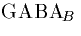 $\hbox{GABA}_B$