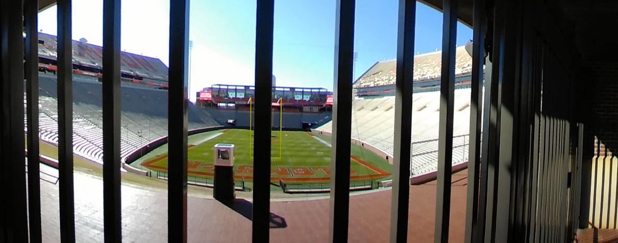 distorted 360 Still of Death Valley, Clemson University's Football Stadium