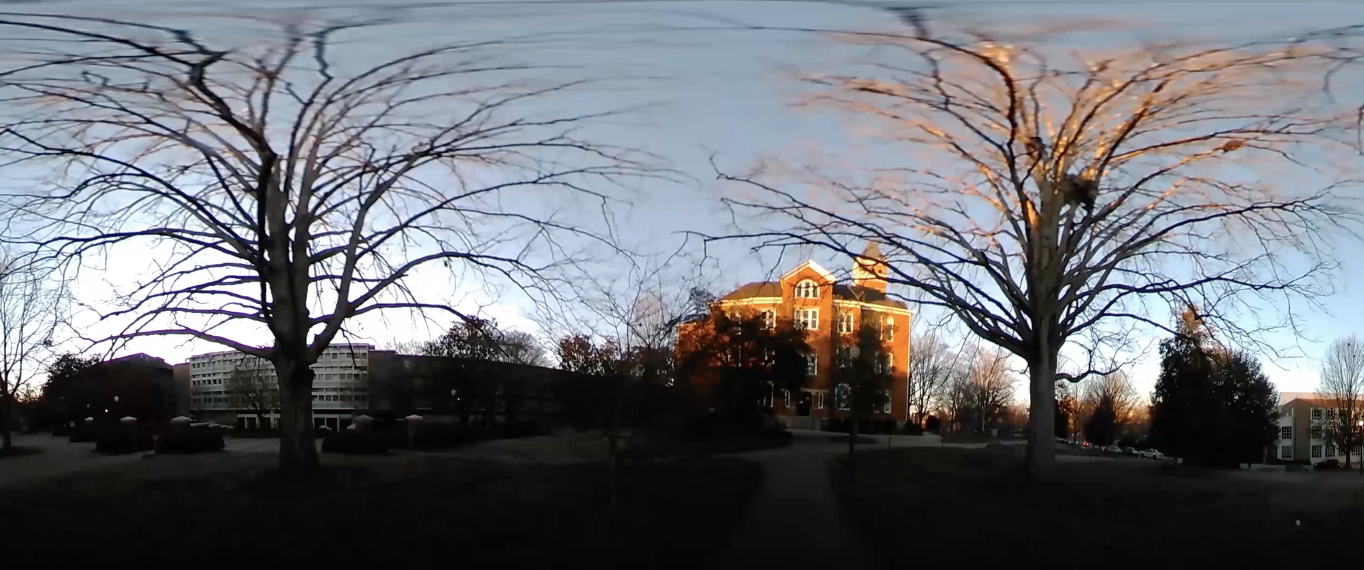 distorted 360 still of Tillman Hall