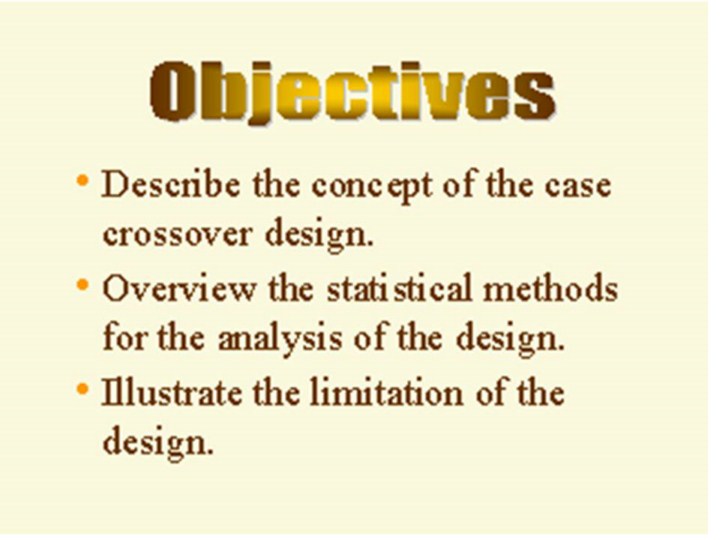 Crossover Study - an overview