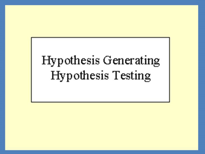 generating study hypothesis