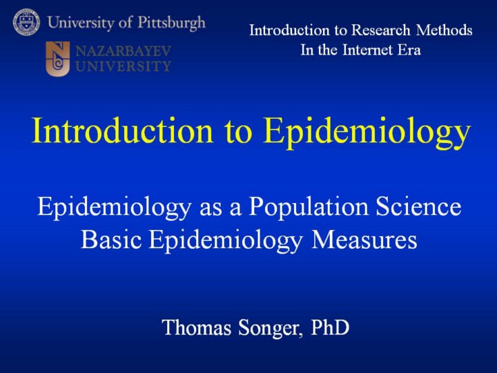 Introduction To Epidemiology Epidemiology As A Population Science Basic ...